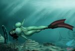1girl asami_sato asphyxiation avatar_legends breathplay bubbles cave dildo drowning female fetish fetish_art fins hernanart0x high_heels human milf nickelodeon nude ocean peril ruins ryona sexy solo starr21 the_legend_of_korra underwater underwater_peril zorr234
