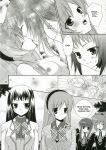  comic hikari_konohana monochrome strawberry_panic tsubomi_okuwaka yaya_nanto 