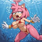 amy rose from sega by sexfightfun