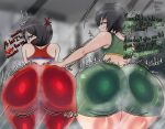  2_girls ass big_ass booty_shorts breasts dr._octopus gigantic_ass huge_ass marvel okutamiya_otoha peni_parker spider-man_(series) truedarkorts 
