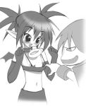  disgaea etna laharl monochrome tagme white_background 