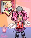  1boy 1futa 2021 anal anal_penetration anal_sex balls bitty_buttons blush bottomless bow breasts chastity chastity_cage chastity_device clothed clothing cosplay cup elbow_gloves erection fingerless_gloves futa_focus futa_sans_pussy futanari gloves gokkun hair_ornament hornyfudge human intersex lalaloopsy light-skinned_futa light_skin male male_on_futa mga_entertainment mostly_clothed on_table pale_skin peanut_big_top penis pink_hair precum precum_drip self_upload sex sex_from_behind solo solo_focus solo_futa standing teapot text twintails 
