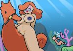 1boy 1boy1girl 1girl air_bubble air_bubbles asphyxiation big_breasts blue_blush blue_nipples blush breasts bubble bubbles coral distracted drowning female female_focus ginger ginger_female ginger_hair green_eyes jessica_rabbit looking_back makeup male nipples nude nude_female nude_male oc original original_character peril plant plant_humanoid pussy red_body red_lips red_lipstick red_skin riding seahorse sunbeam thick_thighs thighs tomato tomato_(okami_tomato) touchstone underwater underwater_peril water who_framed_roger_rabbit zxtomatofan