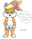 baby_lola baby_looney_tunes bunny diaper lola_bunny messy_diaper rabbit warner_brothers young