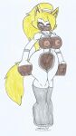 1girl amazon_prime big_breasts cosplay crossover crossover_cosplay female female/solo idw_publishing image_comics invincible marlon64 sega solo sonic_the_hedgehog_(comics) sonic_the_hedgehog_(idw) sonic_the_hedgehog_(series) viltrumite viltrumite_(cosplay) whisper_the_wolf wolf