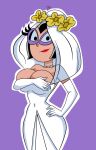  alternate_version_available artist_signature big_breasts black_hair breasts bridal_veil bride floral_head_wreath glasses holding_breasts looking_at_viewer necklace nickelodeon pearl_necklace phil_el_mago the_fairly_oddparents tootie wedding_dress wedding_veil 