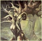 boris_vallejo dryad greek_mythology inanimate mythology tree