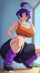  1girl ai_generated ass big_ass big_breasts bike_shorts booty_shorts breasts fundoshi fundoshilover101 gigantic_ass huge_ass huge_breasts original original_character 