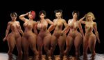  1girl 3d 6girls anna_williams ass bandai_namco big_ass big_breasts biohazard breasts capcom chun-li completely_naked completely_naked_female completely_nude completely_nude_female crossover cursedmadara eastern_and_western_character fallout fallout_(tv_series) female_focus female_human female_only fighting_game final_fantasy final_fantasy_vii final_fantasy_vii_remake grace_ashcroft grace_ashcroft_(julia_pratt) lara_croft lara_croft_(survivor) lucy_maclean multiple_crossover multiple_girls namco namco_bandai nude nudity resident_evil resident_evil_9 resident_evil_9:_requiem resident_evil_requiem standing standing_up street_fighter street_fighter_6 take_your_pick tekken tekken_8 thick_thighs tifa_lockhart tomb_raider tomb_raider_(survivor) video_game_character video_game_franchise video_games water wide_hips 