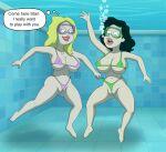  20th_century_studios 2girls american_dad disney drowning female francine_smith genderswap peril sexfightfun stan_smith underwater underwater_peril wedgie yuri 