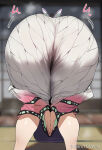 ai_generated ass ass_focus b-garo bare_thighs big_ass black_hair butterfly_hair_ornament demon_slayer fat_ass gigantic_ass huge_thighs kimetsu_no_yaiba kochou_shinobu light-skinned_female light_skin massive_ass meme praise_da_booty_(meme) solo_female thick_body thick_female thick_thighs thighs voluptuous voluptuous_female
