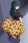  1girl ai_generated ass big_ass breasts fundoshilover101 gigantic_ass huge_ass leopard_print original original_character 
