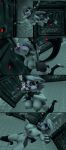 1girl amazon_prime ass breasts drowning drunk_crowley female hellhound helluva_boss loona_(helluva_boss) nude nudity peril solo swimming underwater underwater_peril vivziepop youtube