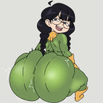  1girl ass big_ass breasts dr._octopus gigantic_ass huge_ass inakotho marvel okutamiya_otoha spider-man_(series) twerking 