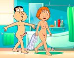  before_sex breasts cheating_wife erect_nipples erect_penis family_guy glenn_quagmire huge_penis lois_griffin nude pubic_hair pussy thighs 