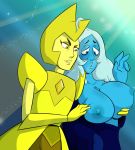  blue_diamond blue_diamond_(steven_universe) cartoon_network steven_universe yellow_diamond yellow_diamond_(steven_universe) yuri 