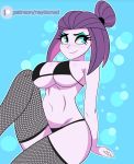 1girl bra breasts cala_maria cuphead_(game) female_only huge_breasts humanized raydonxd solo_female