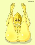  1girl anus barefoot breasts cartoon_network foot_fetish mr._chase_comix pussy soles solo_female steven_universe yellow_diamond yellow_diamond_(steven_universe) 