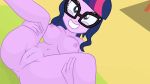 1girl breasts equestria_girls female female_only friendship_is_magic glasses hairless_pussy long_hair looking_at_viewer my_little_pony nude phil_el_mago pussy solo spread_legs twilight_sparkle twilight_sparkle_(mlp)