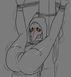 1girl blush embarrassed plague_doctor plaguemom_margaret pussy pussy_juice rope trapped vetis