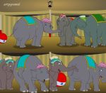 catty circus disney dumbo elephant giddy mrsjumbo prissy pyramid_(artist) sexy_ass surprised tail tail_grab trunk