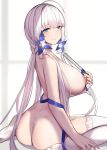 1girl 1girl areola azur_lane bangs big_breasts blush breasts clavicle high_resolution huge_nipples illustrious_(azur_lane) looking_at_viewer nipples nude puffy_areolae sagging_breasts siu_(siu0207)