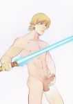 abs big_penis luke_skywalker pectorals pubic_hair star_wars yaoi