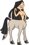  asian asian_female black_hair breasts bryant_tdfan cartoon_network centaur centauress ellissummer heather_(tdi) hourglass_figure mother-of-trolls navel thick_ass thick_legs thick_thighs total_drama_island 