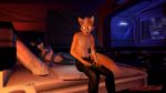 bed bedroom duo duo_focus fox_mccloud krystal nude star_fox teasing waiting