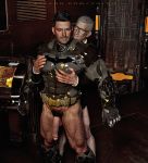 2boys 3d abs age_difference alfred_pennyworth batman batman_(series) bruce_wayne dc_comics duo erect_penis erection gay justice_league male male/male male_on_male mature mature_male multiple_boys muscle muscles muscular yolco