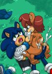  5_toes barefoot blue_eyes blue_fur blush breasts brown_fur brown_hair buttjob cum furry girl_on_top green_eyes hedgehog mammal naked nipples nude omegazuel orgasm penis sally_acorn sega sonic_(series) sonic_the_hedgehog sonic_the_hedgehog_(series) toe_scrunch toes 