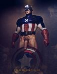  1boy 3d avengers captain_america erect_penis erection male marvel marvel_comics mostly_clothed muscle muscles muscular offering presenting_penis showing_penis standing steve_rogers yolco 