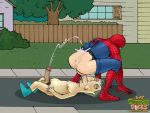 adam_west crossover family_guy just_cartoon_dicks spider-man yaoi