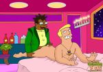  bed futurama hermes_conrad just_cartoon_dicks yaoi zapp_brannigan 