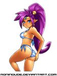 ass beach cute petite ronindude shantae shantae_(character) swimsuit