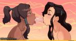  2_girls 2girls animated asami_sato avatar:_the_last_airbender deepthroat dildo_in_mouth double_dildo double_dildo_oral female/female female_only gif korra loop owler sexy the_legend_of_korra yuri 