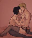 ass jason_grace kissing nico_di_angelo panties percy_jackson_and_the_olympians yaoi