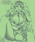 1girl annoyed anus areola areola_slip big_breasts breast_suppress breasts bursting_breasts cleavage cleavage_cutout female_focus female_only fire_emblem fire_emblem:_three_houses goddess hair_ornament huge_areolae huge_breasts long_hair midriff milf nabatean_(fire_emblem) nintendo nipples no_bra no_panties older plump pointy_ears puffy_nipples pussy revealing_clothes sitting solo_female solo_focus sothis_(fire_emblem) spread_legs thick_thighs thighs throne tiara twin_braids video_game_character video_game_franchise voluptuous