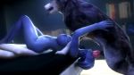 animated blue_skin canine_penis deepthroat dog fellatio liara_t'soni mass_effect noname55 nude oral sound tagme throat_bulge webm zoophilia