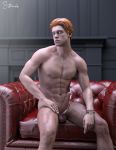  3d 3d_(artwork) abs big_balls big_penis blue_eyes body_hair bracelet cal_kestis cameron_monaghan chair cum erect_penis erection human human_only indoors large_penis leg_hair legs long_penis male male_human male_only muscle muscular naked nipples nude nude_male nudity orange_hair pecs pubic_hair redhead semen short_hair simba sitting solo star_wars star_wars_jedi:_fallen_order stenhx uncensored yaoi 