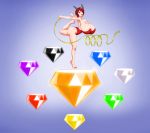  ass baton big_ass big_breasts breasts cleavage commission female gymnastics gymnastics_ribbon leotard princess_elise rhythmic rhythmic_gymnastics ribbon ribbon_baton ribbon_rhythmic_gymnastics solo sonic_(series) 