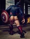  1boy 3d asking_for_it ass big_ass captain_america male male_only marvel marvel_comics mostly_clothed steve_rogers yolco 