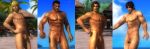  3d 4boys abs bayman dead_or_alive eliot_(doa) hayate hayate_(doa) male mature mature_male muscle muscles muscular naked ninja_gaiden nude presenting_penis ryu_hayabusa showing_penis 