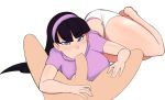  1boy 1girl ass black_hair blue_eyes clothed cute fellatio female hairband long_hair looking_at_viewer male male/female oral oral_sex panties penis_in_mouth pov pov_eye_contact suck sucking_penis the_fairly_oddparents trixie_tang 