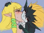 2_girls blush french_kiss kissing kissing midna princess_zelda saliva the_legend_of_zelda the_legend_of_zelda:_twilight_princess ungulatr yuri