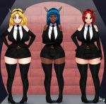  big_breasts breasts commission female jadenkaiba jadenkaiba_(artist) maria_robotnik original_character princess_elise sonic_(series) zusiu 