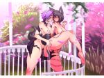 1girl 2_girls animal_ears anus areola au_ra barefoot black_hair blue_eyes blush breasts duo feet female_only final_fantasy final_fantasy_xiv hair interspecies leg_lift legs medium_breasts miqo'te multiple_girls nipples nude numbnutus pussy square_enix standing tail thighs vaginal_juices video_game violet_hair wet wet_vagina yuri