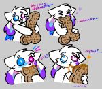  blush cockwaffle comic furry heart-shaped_pupils kittydog meme original surprised text waffle_(food) 