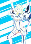  1girl alternate_costume bikini bikini_armor breasts cosplay diana_cavendish female_only impossible_clothes kill_la_kill kiryuuin_satsuki kiryuuin_satsuki_(cosplay) lingerie little_witch_academia medium_breasts revealing_clothes short_hair white_hair 