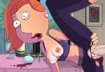 badbrains breasts erect_clitoris erection family_guy leg_lift leggings lois_griffin nipples shaved_pussy thighs torn_clothes vaginal